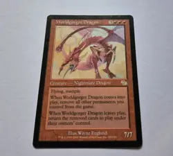 Magic The Gathering Worldgorger Dragon Judgment Regular Card LP - Image 1