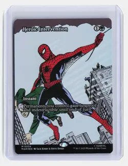 Heroic Intervention (Borderless) MTG Marvel Eternal-Legal #34 Mythic Rare Foil - Image 1