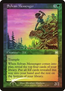 Apocalypse MTG FOIL Sylvan Messenger Magic - Image 1