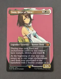 Yuna, Hope of Spira 404-Borderless-MTG: Final Fantasy-NM/LP-Non Foil - Image 1