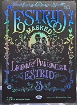 Estrid the Masked #1327 Secret Lair Drop Rainbow Foil Mythic - Image 1
