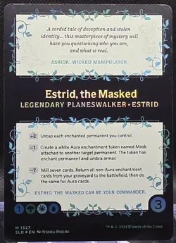 Estrid the Masked #1327 Secret Lair Drop Rainbow Foil Mythic - Image 2