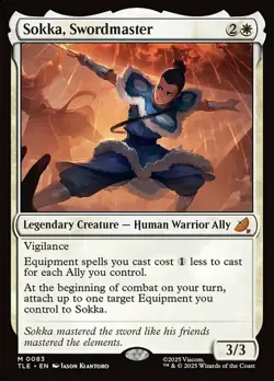 x1 Sokka, Swordmaster - Foil M MTG Avatar: The Last Airbender: Eternal M/NM, Eng - Image 1