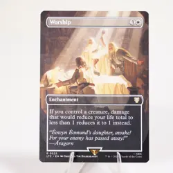 Worship Borderless 522 Commander LoTR MTG Regular NM See Video - Image 1