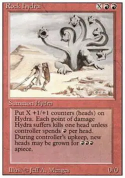 Light Play, English MTG Regular Rock Hydra 3rd Edition Magic the Gathering - Image 1