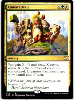 #334 Camaraderie MTG Commander: Streets of New Capenna Rare - Image 1