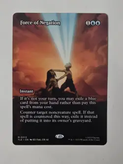MTG Force of Negation Avatar: The Last Airbender Borderless (Non-Foil) NM Card - Image 1