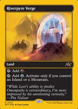 MTG Aetherdrift *FIRST-PLACE FOIL* R Riverpyre Verge #0503 - Image 1