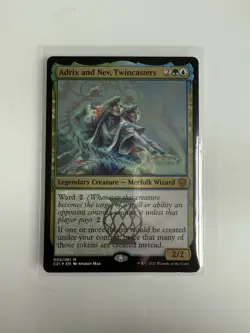 Adrix and Nev, Twincasters (Display Commander) - Thick Stock Commander 2021 Foil - Image 1