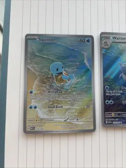 2023 Pokemon Squirtle, Wartortle, & Blastoise EX Scarlet & Violet 151 IR/SIR Set - Image 3