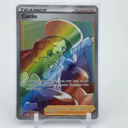 Caitlin - 213/198 - Chilling Reign - Rainbow Hyper Rare - Pokemon TCG- NM - Image 1