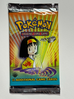 Pokemon TCG 1st Edition Gym Heroes Booster Pack Erika Art WOTC 1999 SEALED 742818062121 - Image 1
