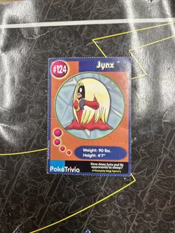 1999 Pokemon Poketrivia Mewtwo Strikes Back Burger King Promo #124 JYNX - Image 1