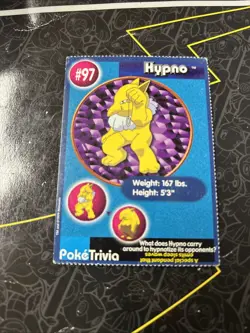 POKEMON Hypno Card 97 PokeTrivia Mewtwo Strikes Back D1 - Image 1