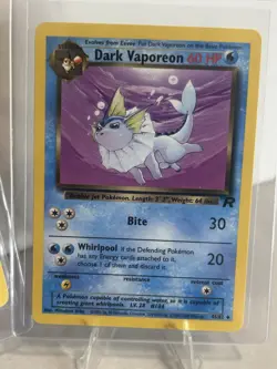 Pokemon Card Lot of 3 Team Rocket Dark Vaporeon Charmander Squirtle - Image 3