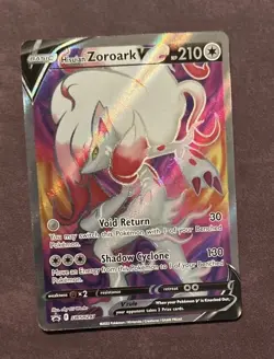 Pokemon TCG Hisuian Zoroark V Sword & Shield SWSH297 Holo Black Star Promo - Image 1