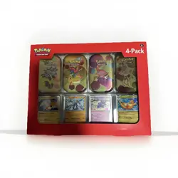 Pokemon TCG 151 Mini Tins 4 Pack + 4 Promos 💎SEALED💎 Sams Club Exclusive NEW - Image 1