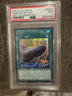 YU-GI-OH X Nike Promo Card Winds Of Victory Air Max 95 Spell Card PSA 9 - Image 1
