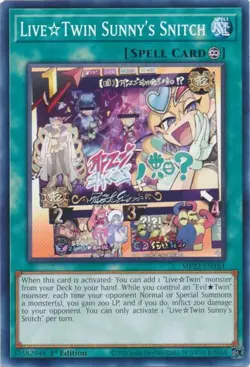 Live Twin Sunny's Snitch - MP22-EN161 - Common - 1st Edition Yugioh - Image 1