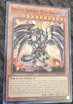 Red-Eyes Darkness Metal Dragon SDAZ-EN007 SDAZ-EN007 Common 1st YUGIOH - Image 3