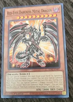 Red-Eyes Darkness Metal Dragon SDAZ-EN007 SDAZ-EN007 Common 1st YUGIOH - Image 4