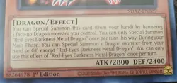 Red-Eyes Darkness Metal Dragon SDAZ-EN007 SDAZ-EN007 Common 1st YUGIOH - Image 5