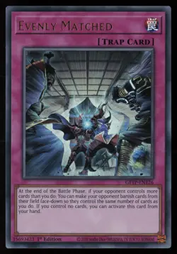 Yugioh Evenly Matched GFTP-EN126 1st Edition Ultra Rare NM - Image 1