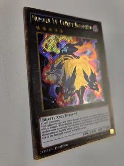 Number 14: Greedy Sarameya PGL2-EN017 Premium Gold Secret Rare Yugioh 1st NM - Image 2