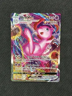 NM Mew VMAX 269/264 Fusion Strike Alternate Art Holo Pokemon Card - Image 1