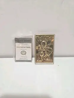 🔸Pokemon 23K Gold Plated Mewtwo Trading Card🔸1999 Burger King Limited Edition! - Image 1