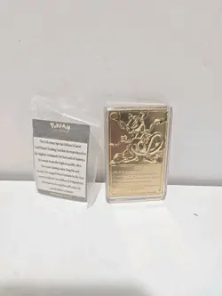 🔸Pokemon 23K Gold Plated Mewtwo Trading Card🔸1999 Burger King Limited Edition! - Image 2