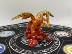 Bakugan BakuTech Pyrus G-Ganorada & Card Japan Import MG Rare - Image 1