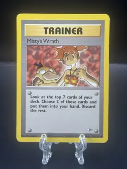 Pokemon TCG Gym Heroes Misty's Wrath Trainer Card 114/132 - Image 1
