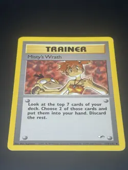 Pokemon TCG Gym Heroes Misty's Wrath Trainer Card 114/132 - Image 3