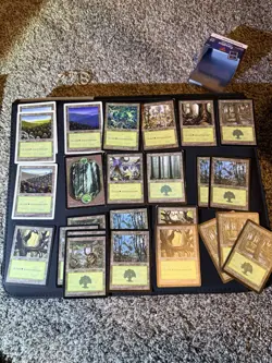 MTG Lot Of 25 Forest Cards Various Sets 1999 - Image 1