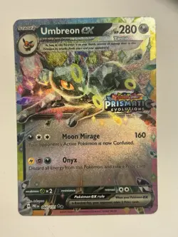 Pokemon Umbreon EX TCG Prismatic Evolutions Stamped Promo Card 060/131 Tcg Card - Image 1