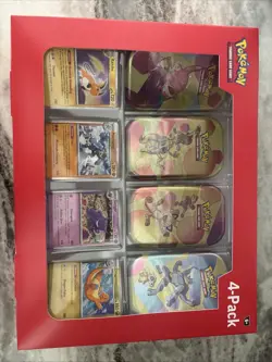 Pokemon 151 (4 Mini Tins + 4 Promo Cards Bundle Pack #2) Pokemon Sams Club - NEW - Image 1