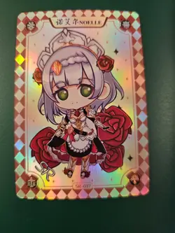 Noelle genshin impact SR-037 Doujin Card chibi goddess story anime mihoyo - Image 1