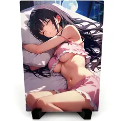 Sexy Lingerie Anime Waifu Girl Doujin Lewd Goddess Story Holographic Art Card - Image 1