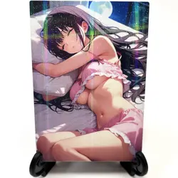 Sexy Lingerie Anime Waifu Girl Doujin Lewd Goddess Story Holographic Art Card - Image 2