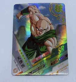 Tien Shinhan SR - Dragon Ball Trading Card LZ 54 Super Rare Holo Foil Heros Tc8 - Image 1