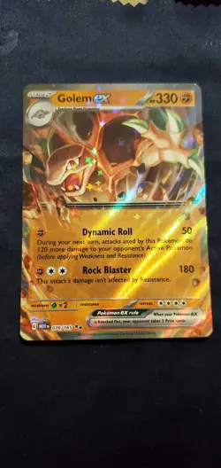 Golem EX 76/165 Holo Ultra Rare Scarlet And Violet Pokemon 151 Card - Mint - Image 1