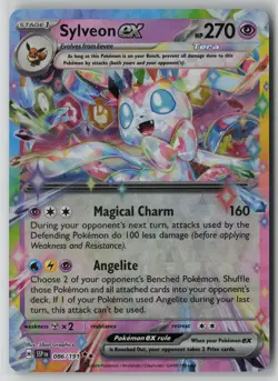 Sylveon ex 86/191 Pokemon Surging Sparks Double Rare Near Mint Card (NM) 1 - Image 1