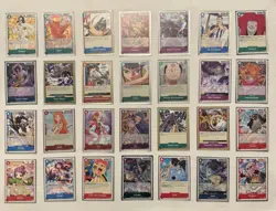 ONE PIECE 28 CARD LOT OP01 ROMANCE DAWN PRE-ERRATA NAMI TONY TONY CHOPPER UTA - Image 1