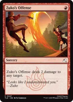 ~ Zuko's Offense ~ NM Foil ~ MTG: Avatar ~ MTG ~ - Image 1