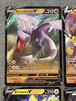 Pokemon Cards Lot V Articuno Arceus Cinderace Aerodactyl Necrozma Zeraora + More - Image 2
