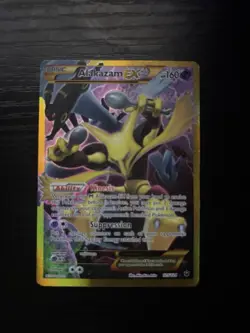 Pokemon TCG Alakazam EX Holo Ultra Rare 2016, 125/124 Card - Image 1