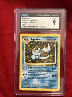 Pokemon Card CGC 9 1999 Pokemon Jungle Vaporeon 12/64 Holo 😍 - Image 4