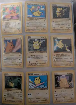 pokemon pikachu card set of 9 Cards (Highly Sought After Cards) MINT CONDITION - Image 1