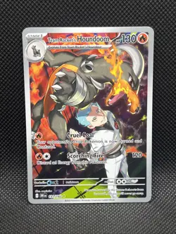 Pokemon TCG Dri Team Rockets Houndoom Illustration Rare Card 191/182 - Image 1
